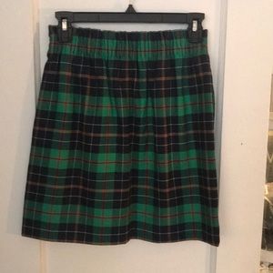 Plaid mini skirt